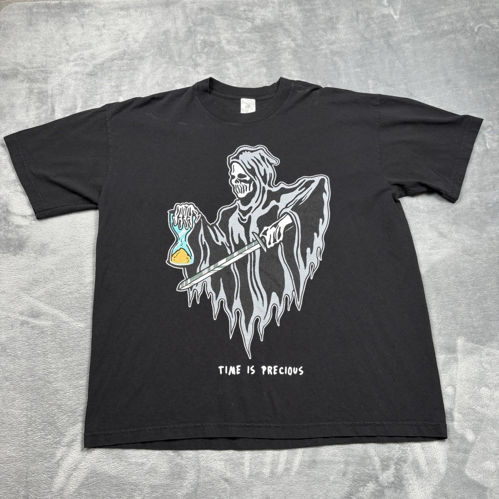 Warren Lotas Time Is Precious Tee Black Size XL Limited Edition Graphic